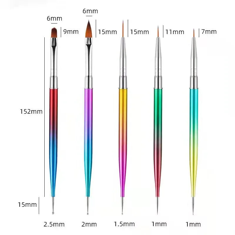 Professional Nail Art Brush Set – Precision Painting & Detailing Tools for Gel Polish