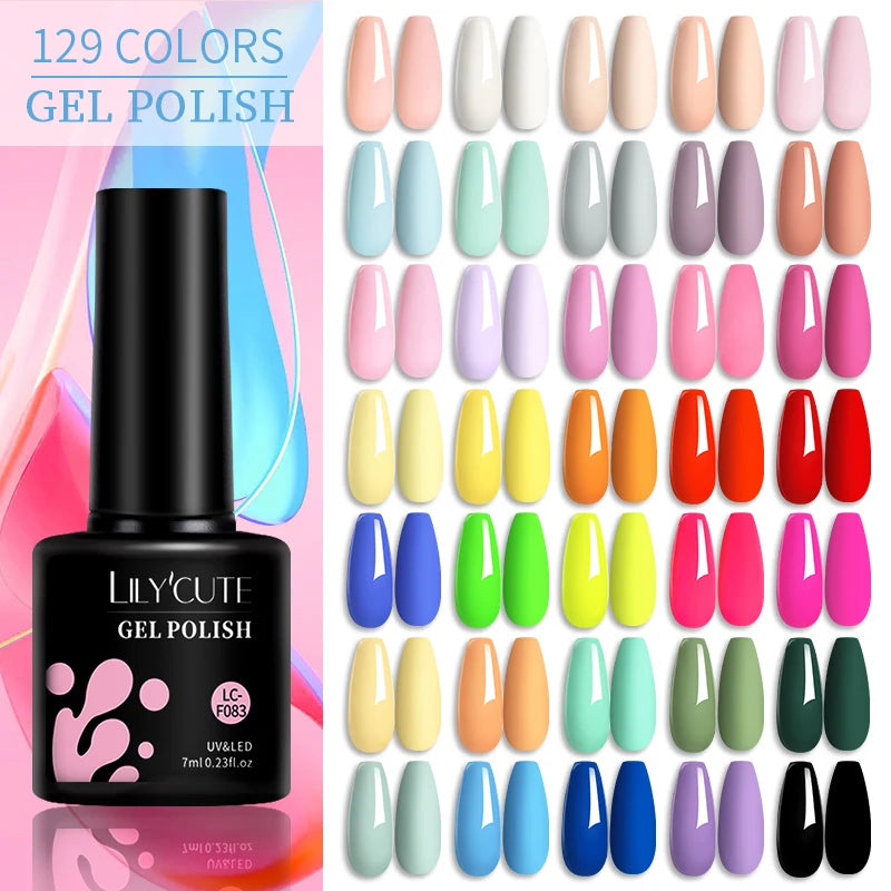 6-Piece Pink Gel Polish Set – Bright & Pastel Shades for Nail Art