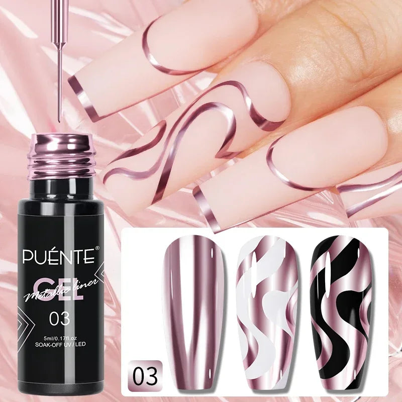 Ultra-Bright Black Cat Eye Magnetic Gel Nail Polish - 7.5ml