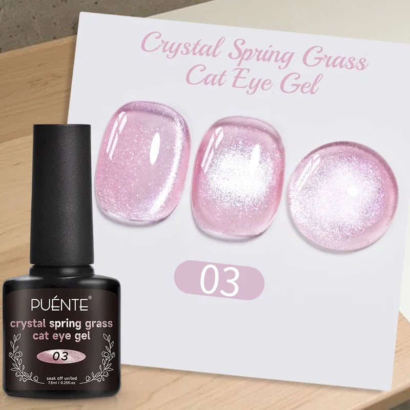 Ultra-Bright Black Cat Eye Magnetic Gel Nail Polish - 7.5ml