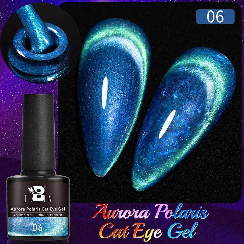 Crimson Velvet Cat Eye Magnetic Gel Nail Polish - 7.5ml