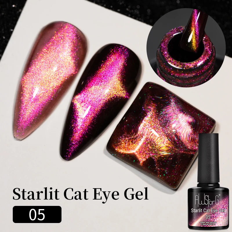 Crimson Velvet Cat Eye Magnetic Gel Nail Polish - 7.5ml