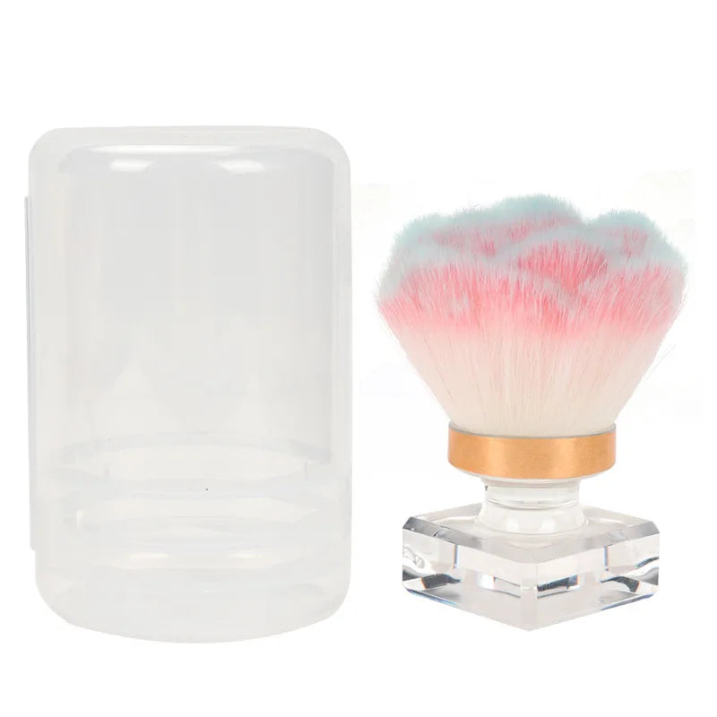 Rose-Shaped Nail Dust Brush – Soft Powder & Makeup Brush for Nail Art
