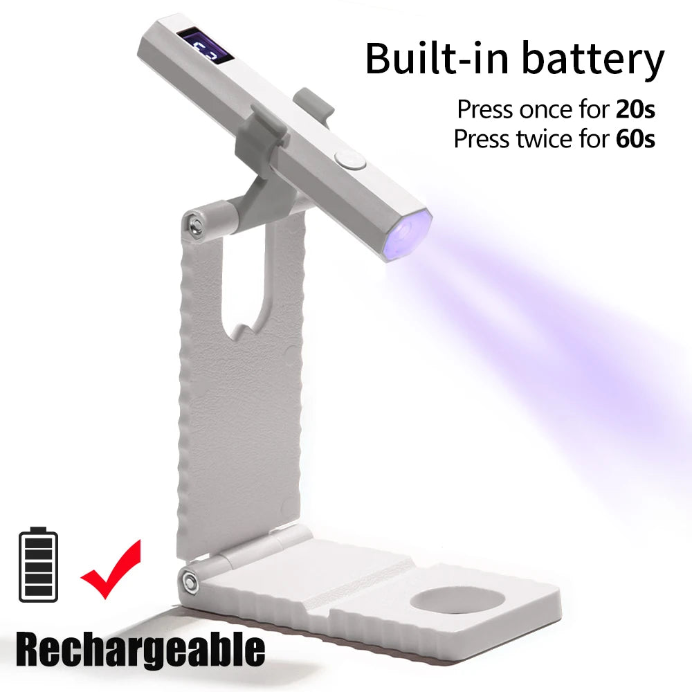 Portable UV/LED Nail Lamp – Quick-Cure Handheld Dryer for Gel Polish