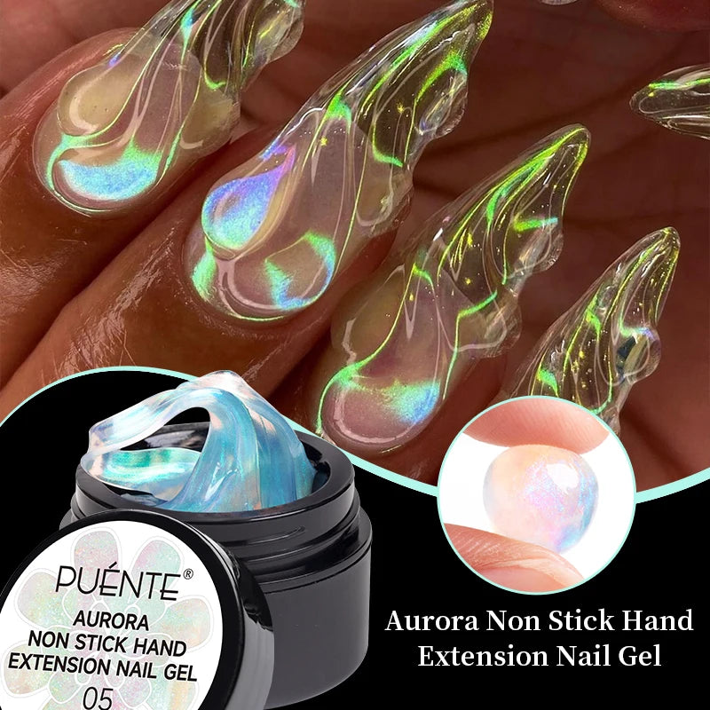 PUENTE 7.5ML Vibrant Blue Cat Eye Gel Nail Polish High Glossy Long-Lasting Soak Off UV Semi-Permanent Nail Art Varnish Manicure