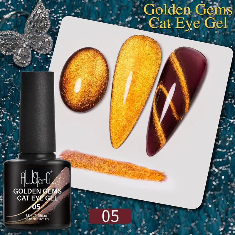 Crimson Velvet Cat Eye Magnetic Gel Nail Polish - 7.5ml